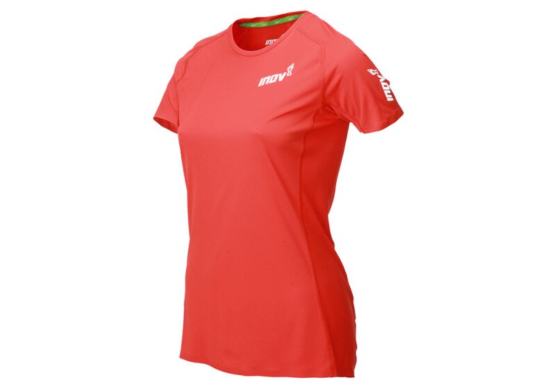 Koszulka Inov-8 Base Elite 2.0 Short Sleeve Damskie Czerwone WDF-407192